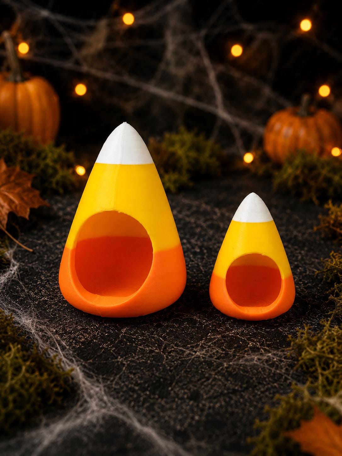 Candy Corn Hide | Jumping Spider Enclosure Decor