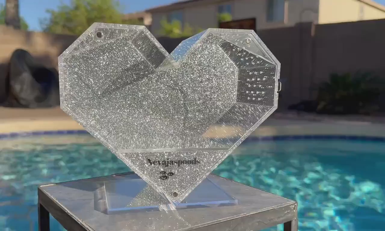 Heart Shaped Jumping Spider Enclosure | Starter Kit & Decor Bundle Included | Spider Habitat
